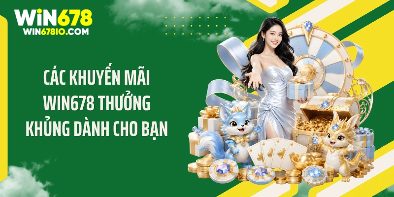 Các khuyến mãi WIN678 thưởng khủng dành cho bạn